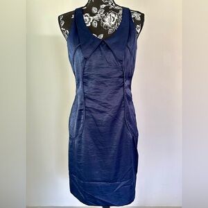 Richard Chai for Target oxford blue satin 60’s style party dress